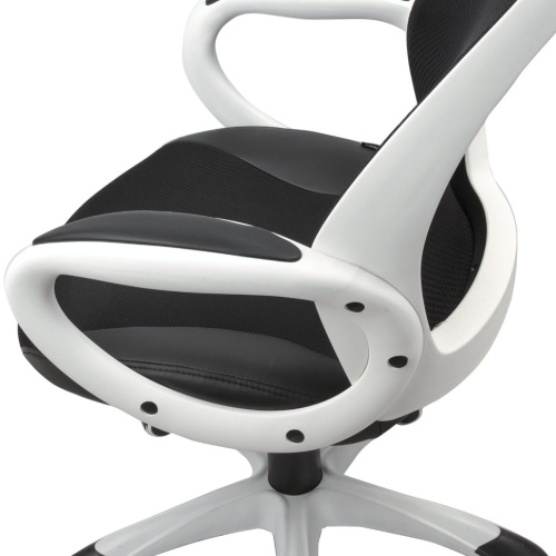 Кресло компьютерное Brabix Premium Genesis EX-517 сетка/ткань, черное 531573 фото 5
